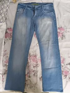 blue faded jeans not used condition brand new