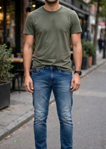 Men's Slim Fit Blue Jeans