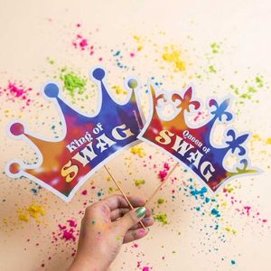 Happy Holi Photo Props with Gulal and Chandan