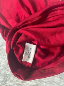 Red Halter Neck Crop Top( savana)