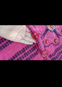 Pink Crochet Knit Cardigan