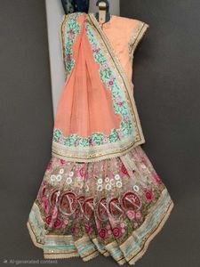 Embroidery Zari Work Lehenga Choli ✨💖 #Embroidery