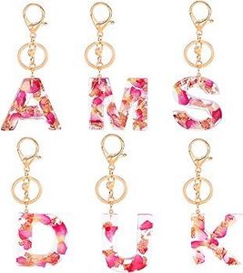 Custom Alphabet Resin Keychain