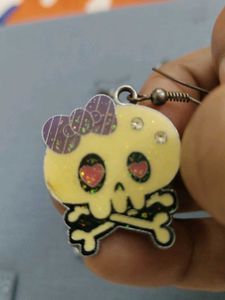Cute Angrybird &amp; Skull Earrings#Halloween