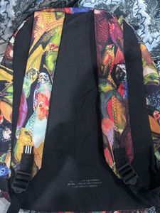 original Adidas Backpack - Colorful Bird Print