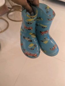 Kids' Traffic Print Rain Boots