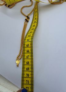 Elegant Gold Chain with Black Beads