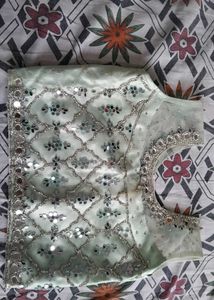 Real mirror Embellished top for girls