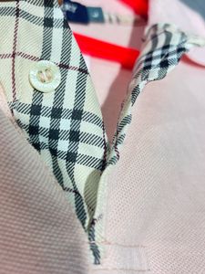 Burberry Pink Polo Shirt