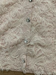 Chic Lace Trimmed Cardigan