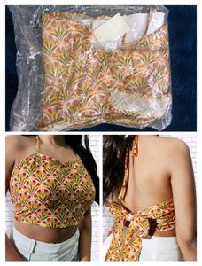 Boho Halter Neck Crop Top