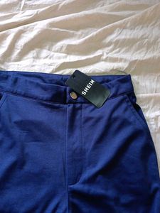 SHEIN Blue High Waisted Pants