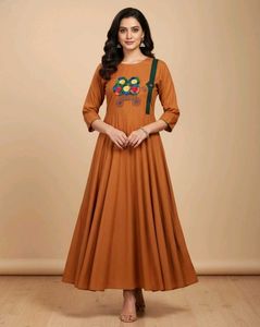Rajwadi One piece anarkali kurti