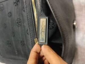 Tory Burch Black Leather Crossbody Bag