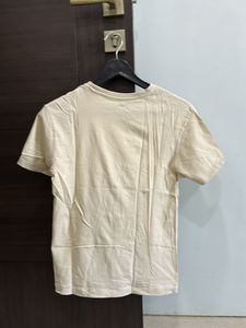 Cream Graphic Print T-Shirt