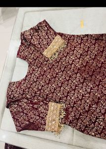 Exquisite maroon Lehenga Choli Set