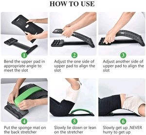 MULTI-LEVEL BACK STRETCHING DEVICE BACK MASSAGER LUMBAR SUPPORT