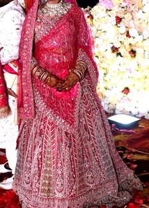 Red Embroidered Lehenga Choli Set