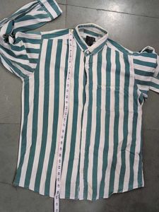 Retro Striped Button-Up Shirt