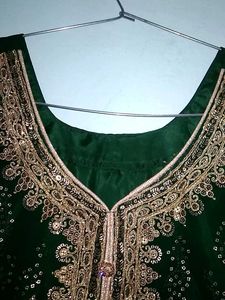 Dark Green Pakistani Salwar Suit