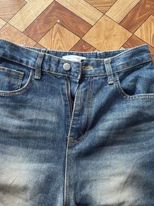 Flared Blue Denim Jeans