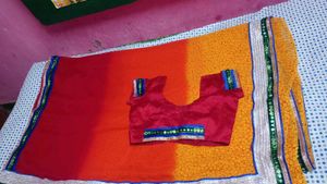 Elegant Red Silk Saree