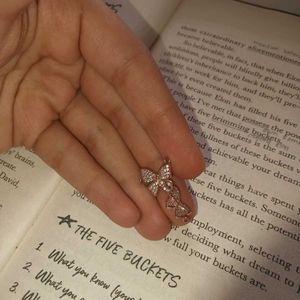 Sparkling Butterfly Charm Pendant