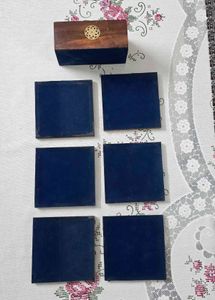 Hand-Painted Wooden Camel Tea Coaster Set