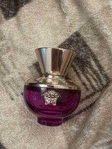 Empty Versace Dylan Purple Perfume Bottle