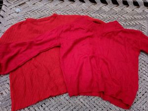 2 pes Red Knitwear Bundle