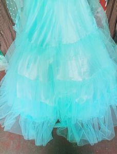 Wedding Princess Gown Four Player Net Fabric