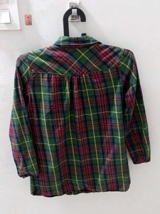 Tartan Plaid Button-Up Shirt, original quality