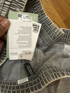 Grey Wash Denim Shorts