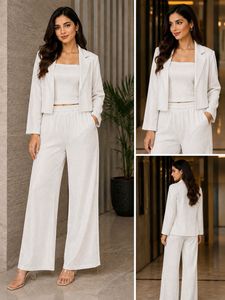 Western Dress Chic White Co-ord Set