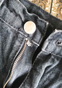 unused Distressed Charcoal Grey Jeans