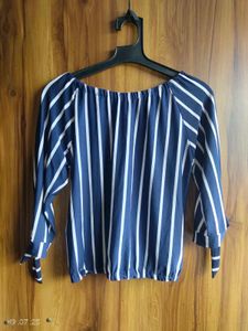 Striped Off-Shoulder Top