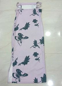 Chic Butterfly Print Maxi Dress