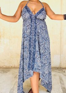 Boho Paisley Print Maxi Dress