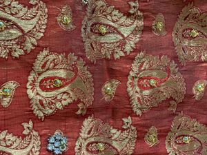 Exquisite Embroidered Silk Saree