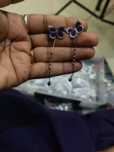 92.5 Sui Dhaga Butterfly Drop Earrings