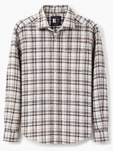 Men's Plaid Button-Down Shirt