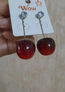 Viral Cherry Drop Earrings