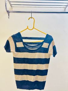 Shimmery Woollen Party Wear Crop Top