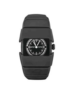Men's Black Square Dial Watch