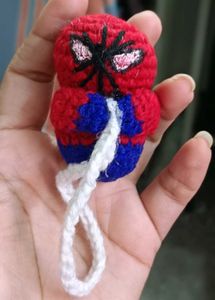 Crochet Spiderman Keychain