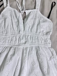 White Sundress with Eyelet Detail