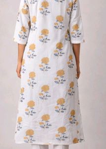 Floral Print Cotton Kurta