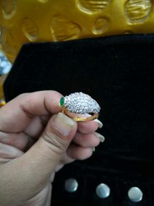 Vintage Beautiful Cocktail AD Ring