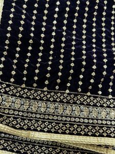 Elegant Embroidered Velvet dupatta