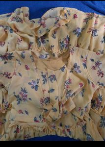 Yellow Floral Print